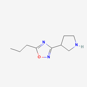 5-Propyl-3-(pyrrolidin-3-yl)-1,2,4-oxadiazole