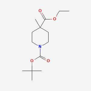 molecular formula C14H25NO4 B1316106 N-Boc-4-甲基哌啶-4-羧酸乙酯 CAS No. 189442-87-3