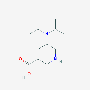 5-[Bis(propan-2-yl)amino]piperidine-3-carboxylic acid