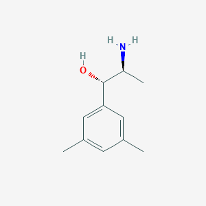 molecular formula C11H17NO B13161081 (1S,2S)-2-Amino-1-(3,5-dimethylphenyl)propan-1-ol 