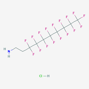 3,3,4,4,5,5,6,6,7,7,8,8,9,9,10,10,10-Heptadecafluorodecan-1-amine;hydrochloride