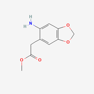 Methyl 2-(6-amino-1,3-benzodioxol-5-yl)acetate