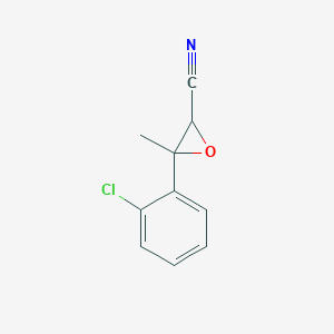 3-(2-Chlorophenyl)-3-methyloxirane-2-carbonitrile