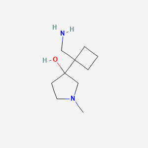 3-[1-(Aminomethyl)cyclobutyl]-1-methylpyrrolidin-3-ol