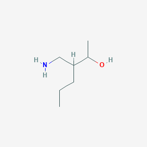 molecular formula C7H17NO B13161208 3-(Aminomethyl)hexan-2-ol 