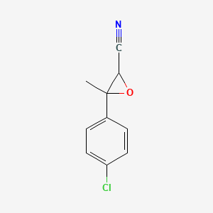 3-(4-Chlorophenyl)-3-methyloxirane-2-carbonitrile