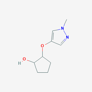 2-[(1-Methyl-1H-pyrazol-4-yl)oxy]cyclopentan-1-ol