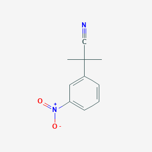 molecular formula C10H10N2O2 B1316126 2-甲基-2-(3-硝基苯基)丙腈 CAS No. 915394-28-4