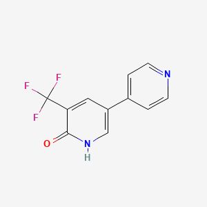 5-(Pyridin-4-yl)-3-(trifluoromethyl)pyridin-2-ol