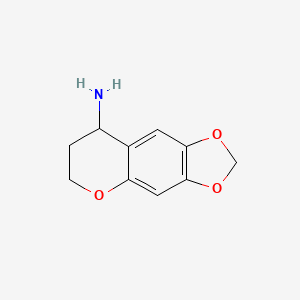 4,6,10-Trioxatricyclo[7.4.0.0,3,7]trideca-1,3(7),8-trien-13-amine