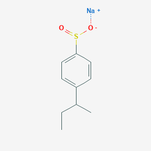 molecular formula C10H13NaO2S B13161307 Sodium 4-(butan-2-YL)benzene-1-sulfinate 