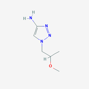 molecular formula C6H12N4O B13161324 1-(2-methoxypropyl)-1H-1,2,3-triazol-4-amine 