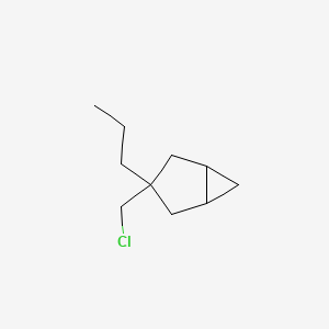 molecular formula C10H17Cl B13161345 3-(Chloromethyl)-3-propylbicyclo[3.1.0]hexane 