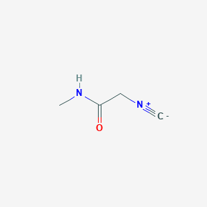 molecular formula C4H6N2O B13161360 2-Isocyano-N-methylacetamide 