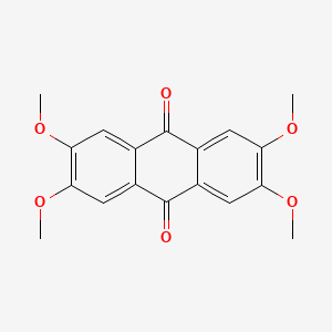 molecular formula C18H16O6 B1316138 2,3,6,7-Tetramethoxyanthracene-9,10-dione CAS No. 5629-55-0