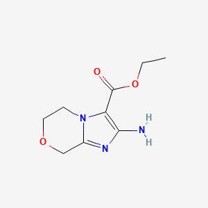 Ethyl 2-amino-5H,6H,8H-imidazo[2,1-c][1,4]oxazine-3-carboxylate