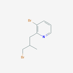 3-Bromo-2-(3-bromo-2-methylpropyl)pyridine