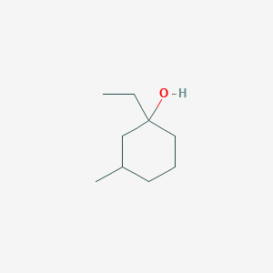 molecular formula C9H18O B13161437 1-Ethyl-3-methylcyclohexan-1-ol 