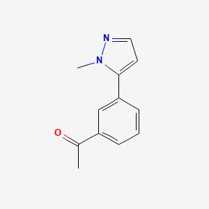 1-[3-(1-Methyl-1H-pyrazol-5-yl)phenyl]ethan-1-one