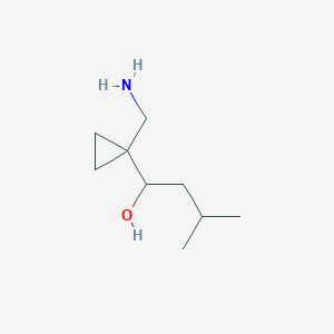 1-[1-(Aminomethyl)cyclopropyl]-3-methylbutan-1-ol