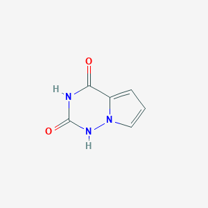 molecular formula C6H5N3O2 B1316147 Pyrrolo[2,1-f][1,2,4]triazine-2,4(1H,3H)-dione CAS No. 918538-04-2