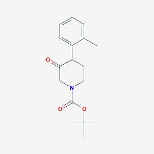 Tert-butyl 4-(2-methylphenyl)-3-oxopiperidine-1-carboxylate