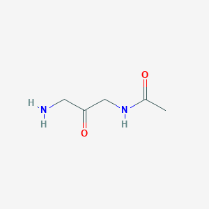 molecular formula C5H10N2O2 B13161480 N-(3-Amino-2-oxopropyl)acetamide 