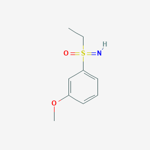 molecular formula C9H13NO2S B13161489 Ethyl(imino)(3-methoxyphenyl)-lambda6-sulfanone 