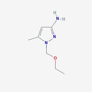 molecular formula C7H13N3O B13161500 1-(Ethoxymethyl)-5-methyl-1H-pyrazol-3-amine 