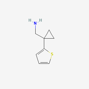 molecular formula C8H11NS B1316151 [1-(噻吩-2-基)环丙基]甲胺 CAS No. 75180-52-8