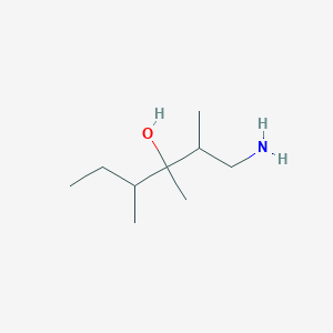 1-Amino-2,3,4-trimethylhexan-3-OL