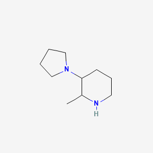 2-Methyl-3-(pyrrolidin-1-yl)piperidine