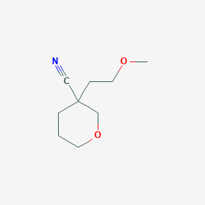 3-(2-Methoxyethyl)oxane-3-carbonitrile