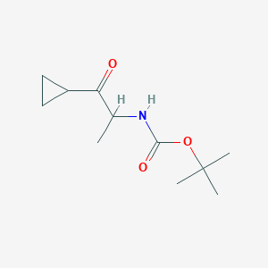 Tert-butyl N-(1-cyclopropyl-1-oxopropan-2-YL)carbamate