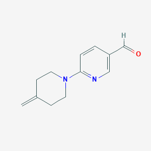 6-(4-Methylidenepiperidin-1-yl)pyridine-3-carbaldehyde