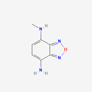 molecular formula C7H8N4O B13161624 N4-Methyl-2,1,3-benzoxadiazole-4,7-diamine 