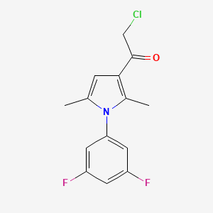 2-chloro-1-[1-(3,5-difluorophenyl)-2,5-dimethyl-1H-pyrrol-3-yl]ethanone