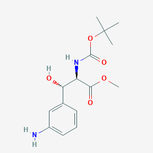 Methyl (2R,3S)-3-(3-aminophenyl)-2-[(tert-butoxycarbonyl)amino]-3-hydroxypropanoate