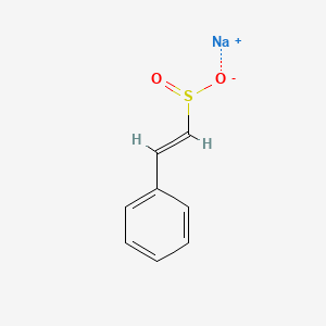 molecular formula C8H7NaO2S B13161678 sodium (E)-2-phenylethene-1-sulfinate 