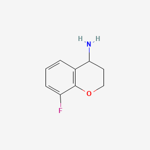 molecular formula C9H10FNO B1316173 8-Fluorochroman-4-amine CAS No. 791043-28-2