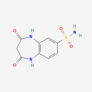 2,4-dioxo-2,3,4,5-tetrahydro-1H-1,5-benzodiazepine-7-sulfonamide