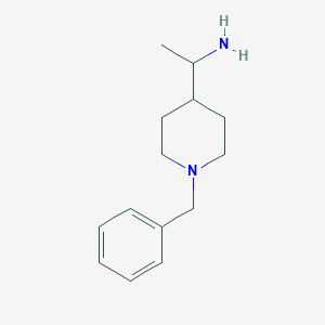 molecular formula C14H22N2 B13161774 1-(1-Benzylpiperidin-4-yl)ethan-1-amine 