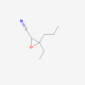 3-Ethyl-3-propyloxirane-2-carbonitrile