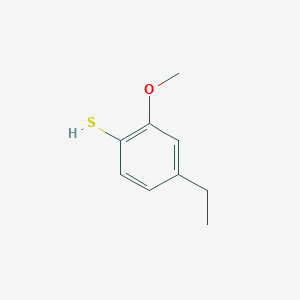 molecular formula C9H12OS B13161801 4-Ethyl-2-methoxybenzene-1-thiol 