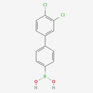 molecular formula C12H9BCl2O2 B1316181 (3',4'-二氯-[1,1'-联苯]-4-基)硼酸 CAS No. 1025736-43-9