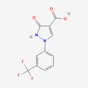 3-hydroxy-1-[3-(trifluoromethyl)phenyl]-1H-pyrazole-4-carboxylic acid