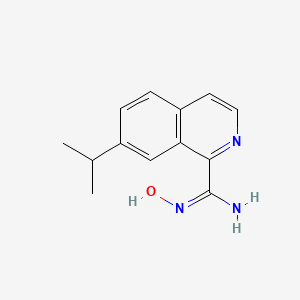 (E)-N'-Hydroxy-7-(propan-2-yl)isoquinoline-1-carboximidamide