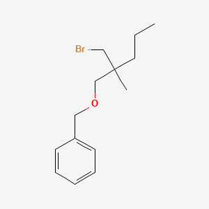 ({[2-(Bromomethyl)-2-methylpentyl]oxy}methyl)benzene