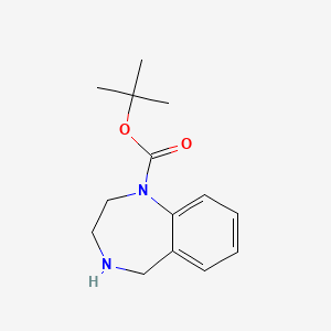 molecular formula C14H20N2O2 B13161928 tert-butyl 2,3,4,5-tetrahydro-1H-1,4-benzodiazepine-1-carboxylate 