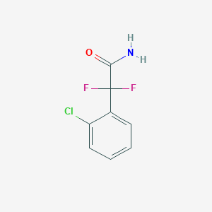 molecular formula C8H6ClF2NO B13161941 2-(2-Chlorophenyl)-2,2-difluoroacetamide CAS No. 1375472-06-2